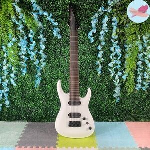 Brand New Agile 8 String Septor White Reverse Stock w/ Custom Guitar Case